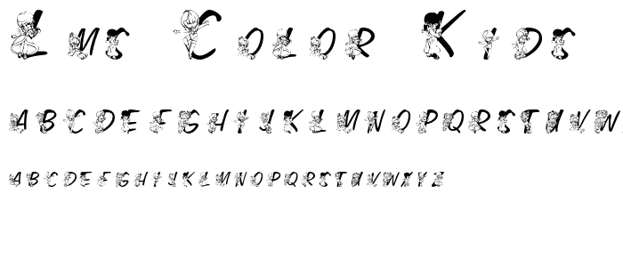 LMS Color Kids font